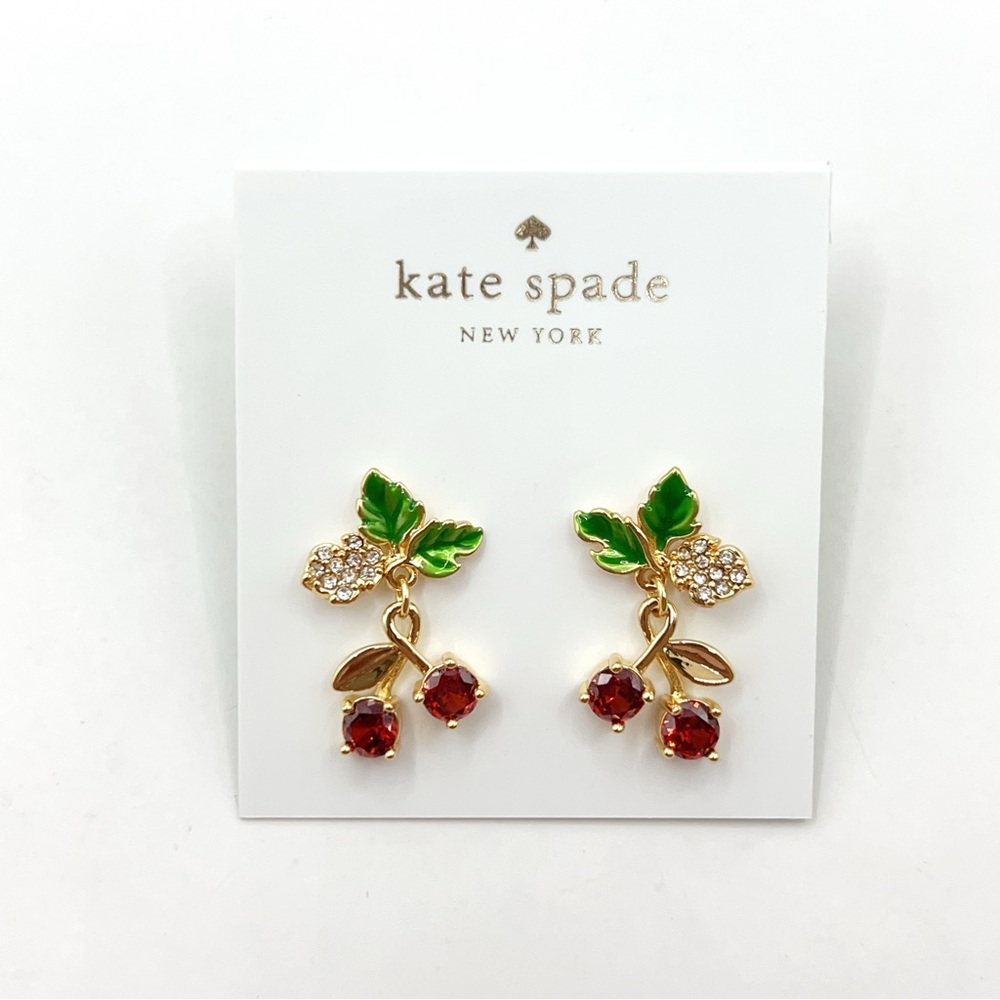 KS022-Kate Spade cherry earrings